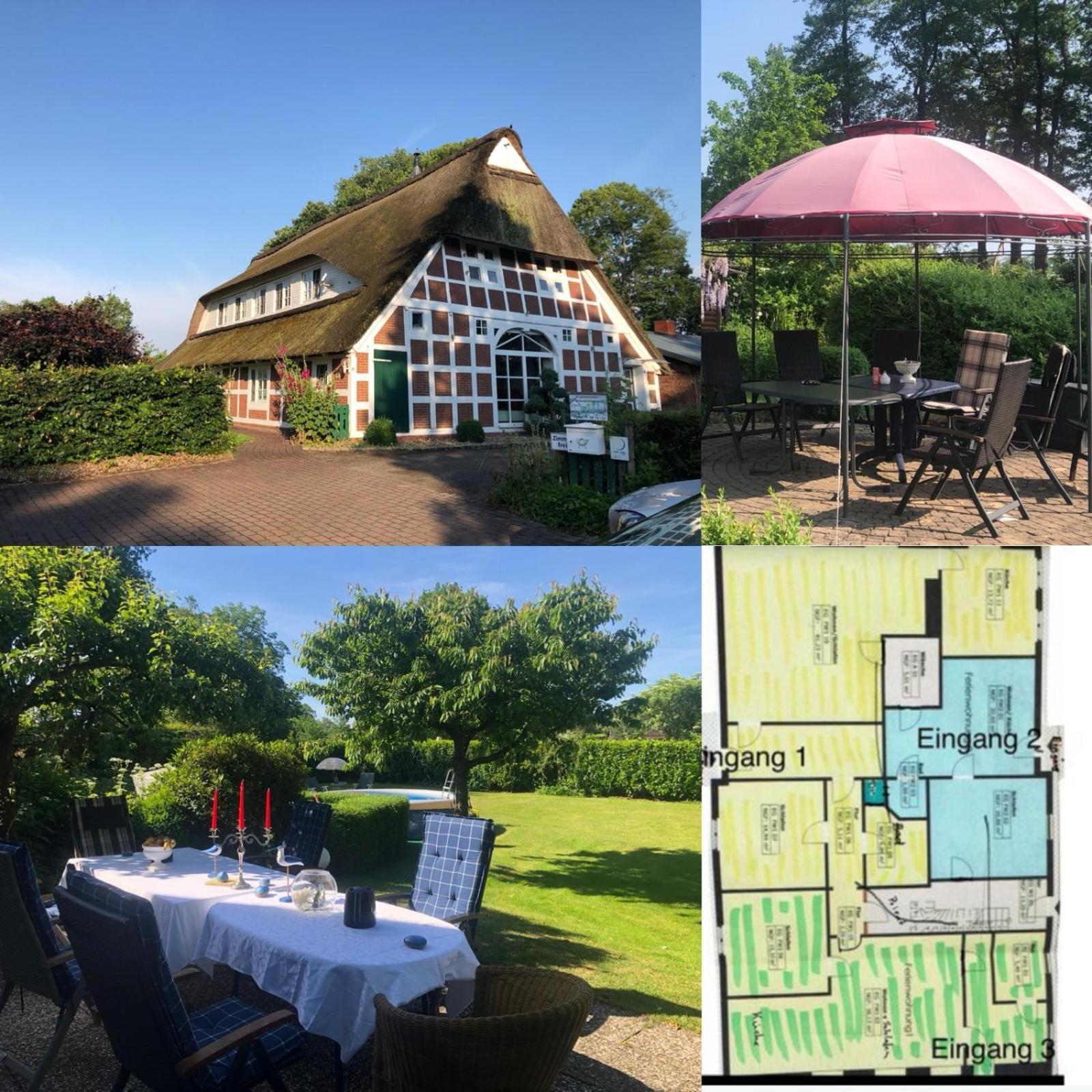 Altes Landhaus Oste, Klavier Appartement, 2 Zimmer Mit Kamin Hemmoor Buitenkant foto