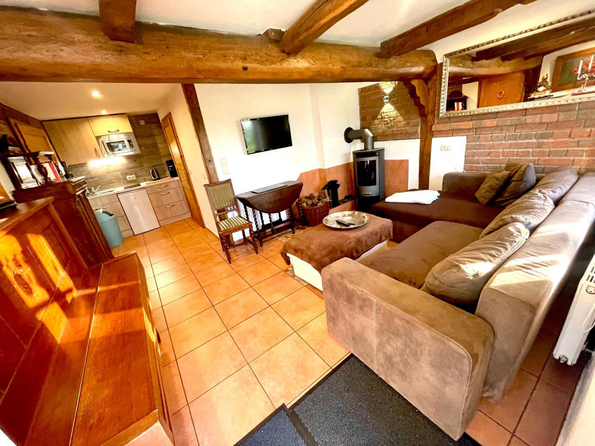Altes Landhaus Oste, Klavier Appartement, 2 Zimmer Mit Kamin Hemmoor Buitenkant foto